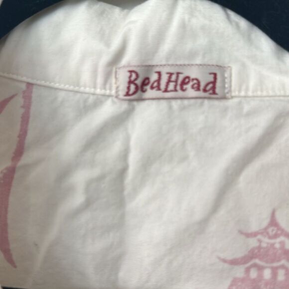 Bedhead Front Button Print Pajama Top S - Picture 4 of 4